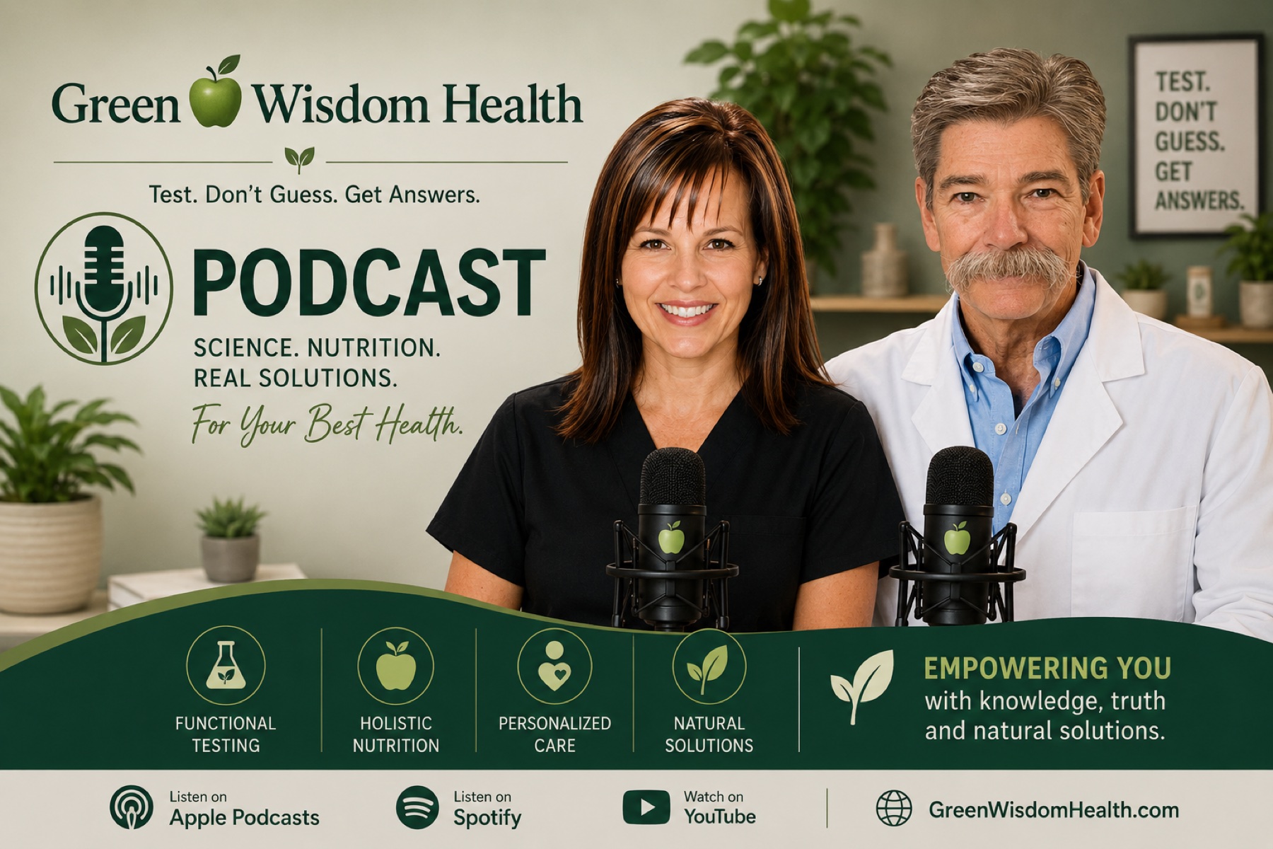 Green Wisdom Health Podcast with Dr. Stephen Lewis and Janet Lewis