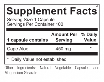 Aloe 450 (100 Capsules) - Image 2