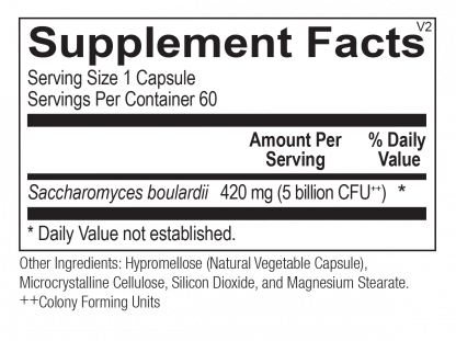 Saccharomyces Boulardii (60 Capsules) - Image 2