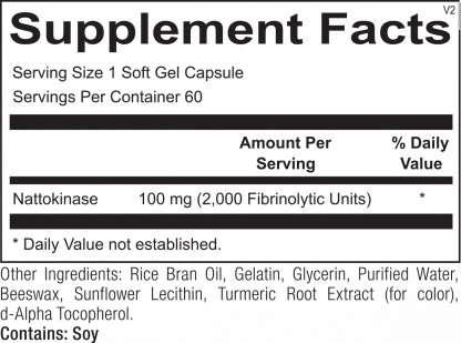 Nattokinase (60 Softgel Capsules) - Image 2