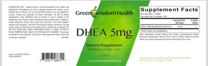 DHEA 5mg (100 tabs) Replaces DHEA 10mg