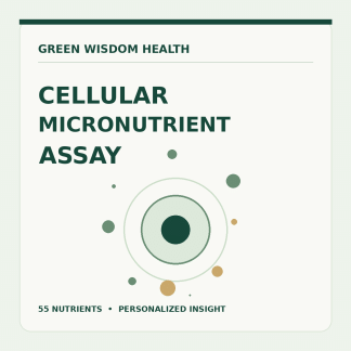 Green Wisdom Health Cellular Micronutrient Assay cover illustration